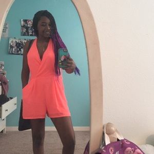 Express Neon Pink Romper